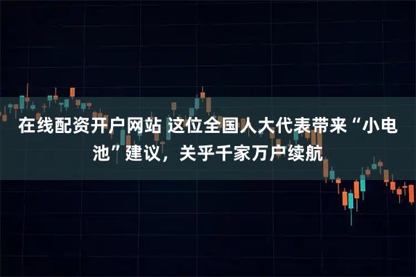 在线配资开户网站 这位全国人大代表带来“小电池”建议,关乎千家万户续航